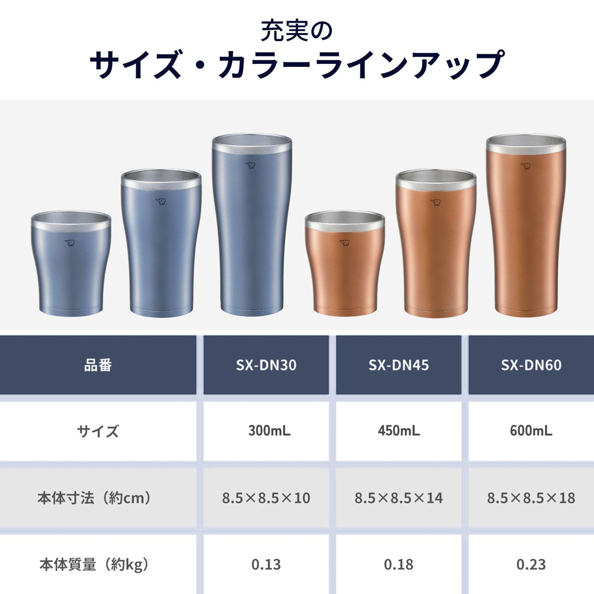 ZOJIRUSHI Stainless Steel Tumbler 450ml with Smooth Drinking Edge