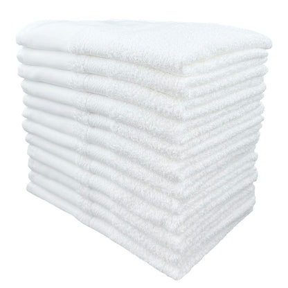 Senshu Towel Thick White Towels Set of 12 Made in Japan 34x100cm