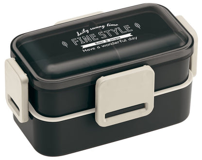 Skater Ag+ Antibacterial 850ml Two-Tier Bento Box for Easy Meal Prep