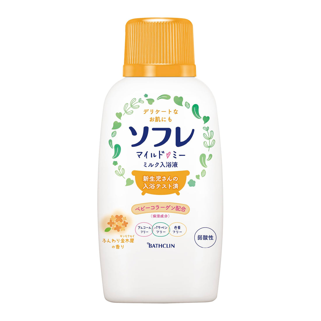 Sofure Mild Me Milk Bath Liquid 720ml with Osmanthus Fragrance
