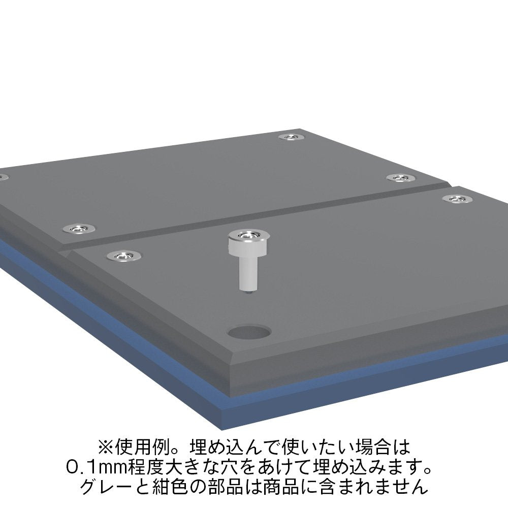 HiQparts CP Rivets 2.5mm for Model Kits 10 Pieces