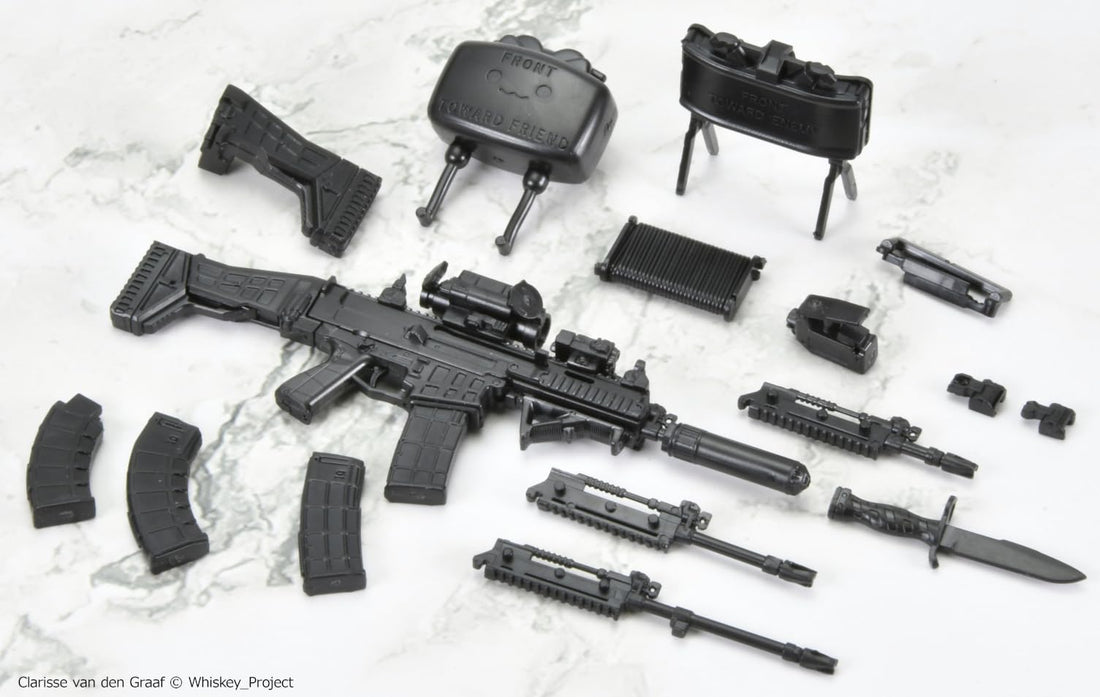 TOMYTEC Little Armory × Whiskey Project LAL07 BREN2 Type Whiskey Project Ver. 1/12 Scale Unpainted Assembly Runner Kit 337065