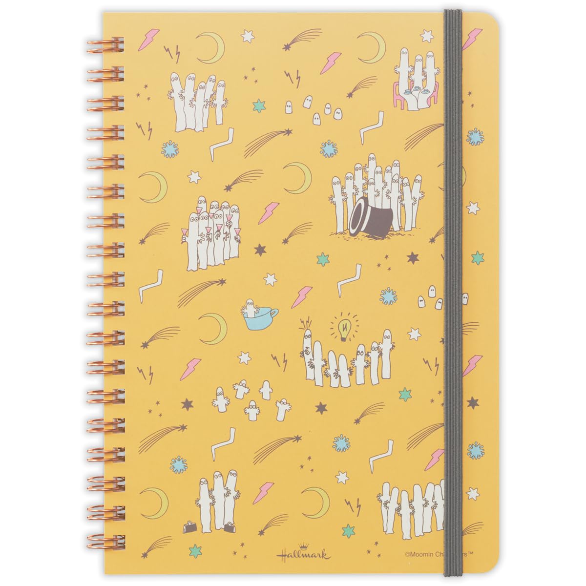 Hallmark Moomin Days Yellow Ring Notebook