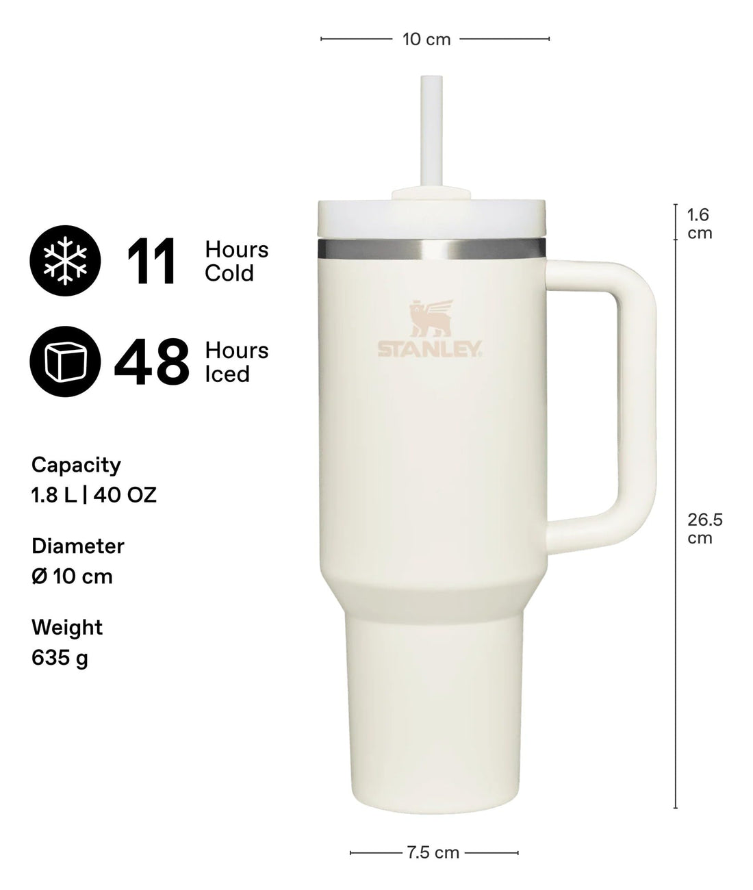 Stanley H2.0 Vacuum Quencher 0.88L Rose Quartz Water Bottle