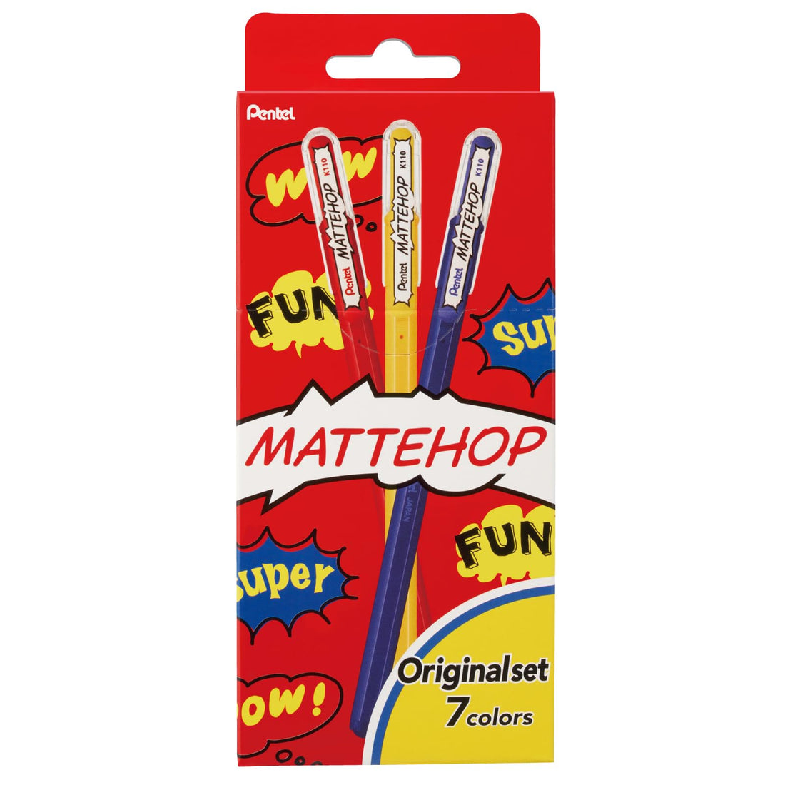 Pentel Color Ballpoint Pen Matte Hop Original 7 Colors