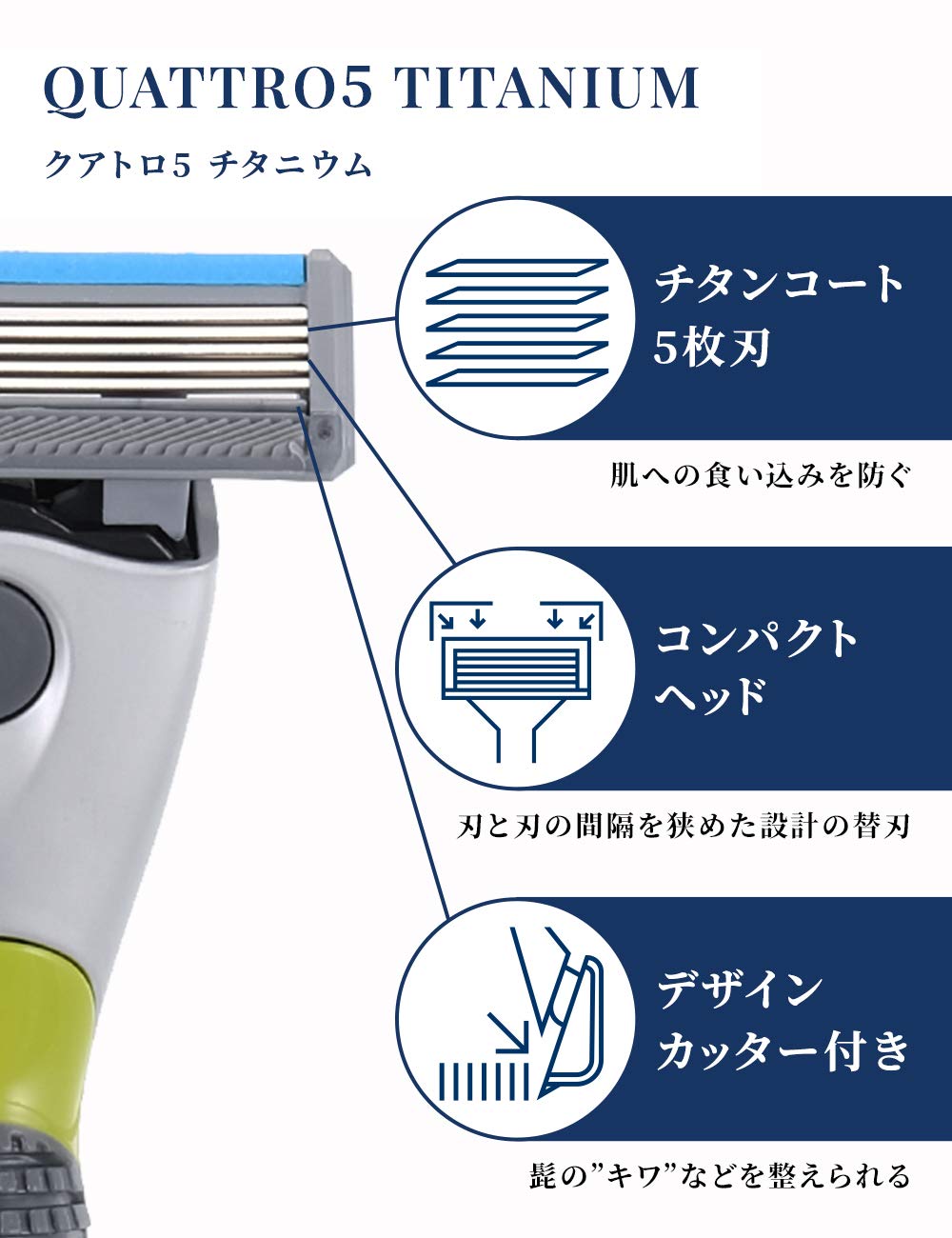 Schick Quattro 5 Titanium Razor Club Pack with 16 Blades