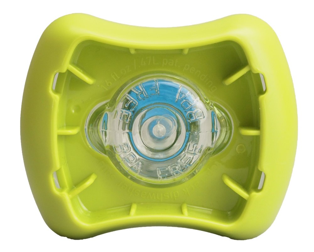 Paarukinzoku Water Bottle 1000ml Green Block Style