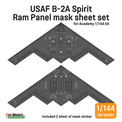 DEF.MODEL 1/144 Scale B-2A Spirit Bomber RAM Panel Mask Set