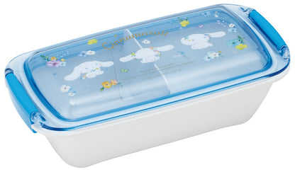 スケーター(Skater) 弁当箱 バイオマス 洗いやすい ランチボックス 1段 530ml ふんわり盛れる ドーム型フタ 食洗機対応 レンジ対応 日本製 サンリオ シナモロール パステルビビットな水彩花柄 女の子 PTLB6B-A