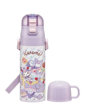 Skater Kids Water Bottle 2WAY with Stainless Steel 470ml