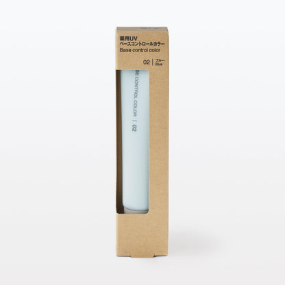 Mujirushiryouhin UV Base Control Color Blue SPF50+ 30g for Japanese Skincare