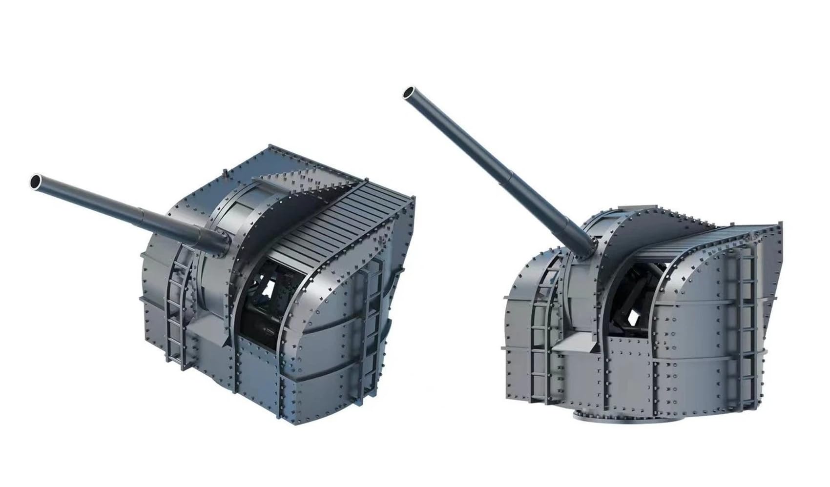 Bunker Studio 1/350 Japanese Navy 12cm Anti-Aircraft Gun Model Parts
