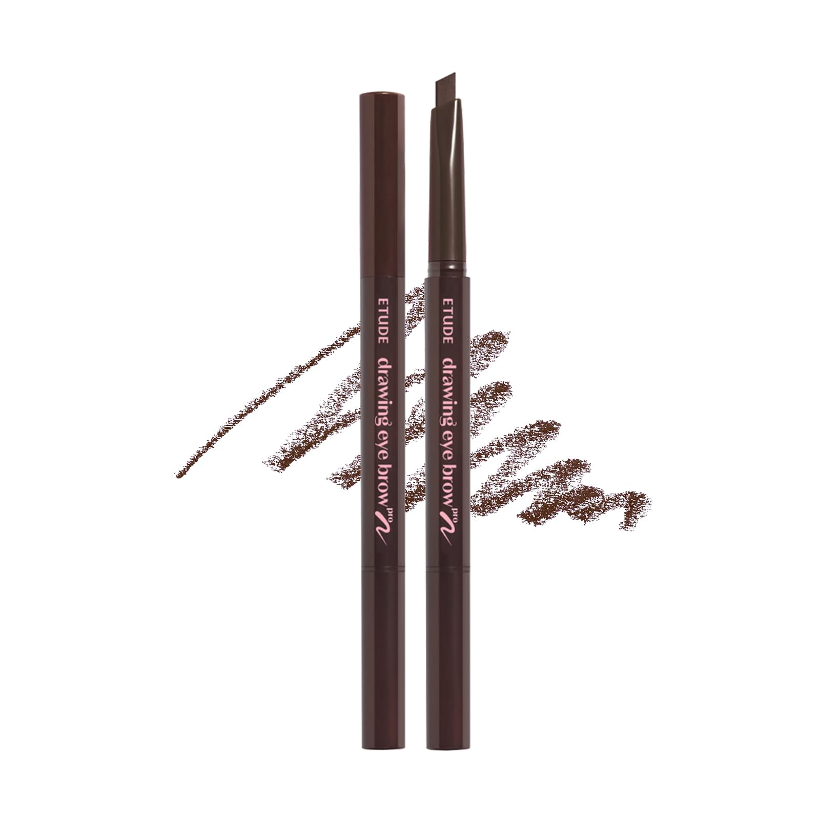 ETUDE Drawing Eyebrow Pencil Pro 03 Brown with Built-In Brush 0.25g