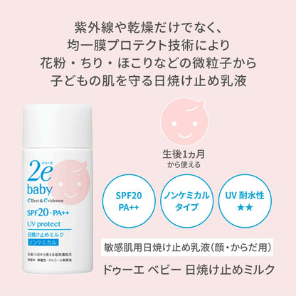 2e Baby Sunscreen Milk SPF 50 40mL Gentle Protection
