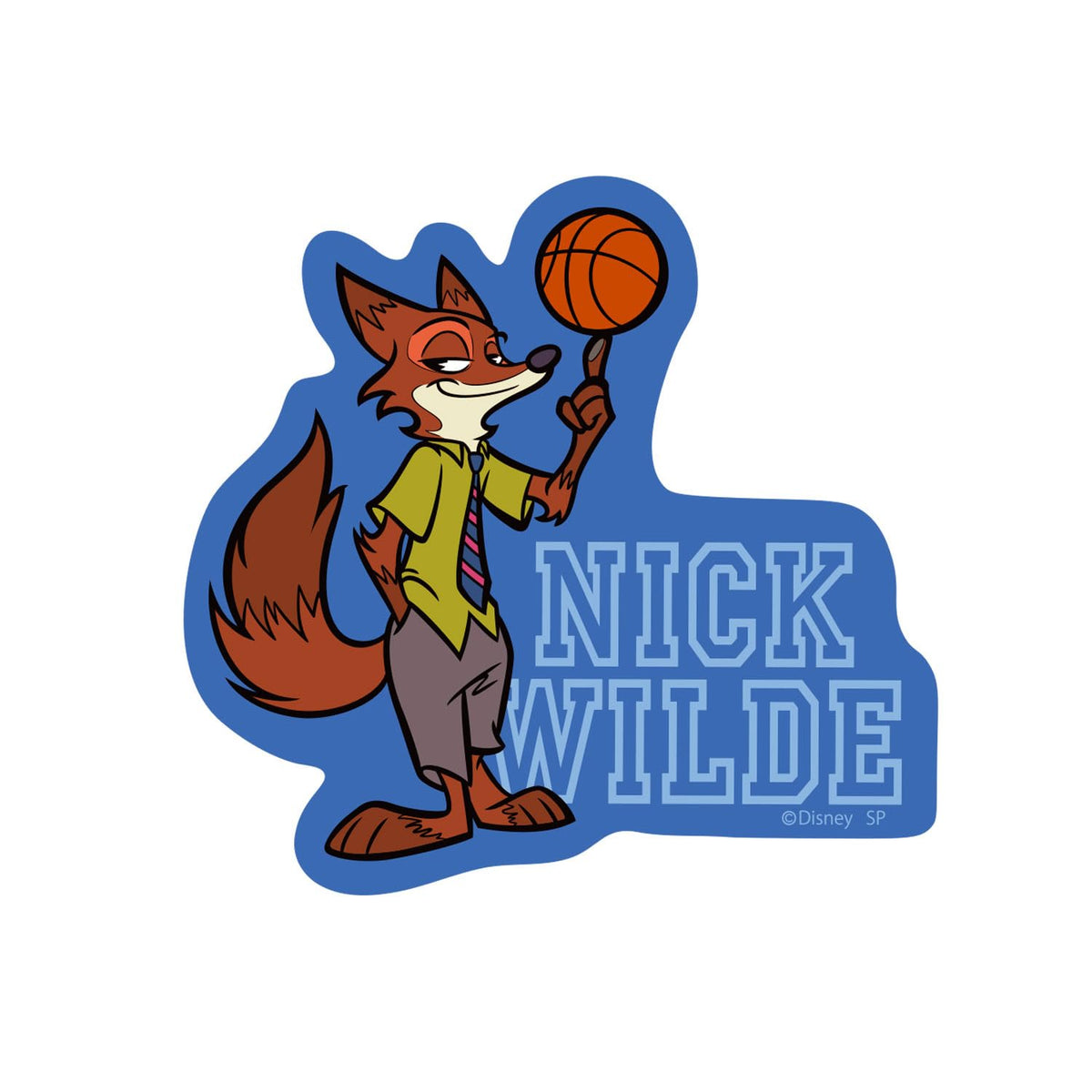 Small Planet Zootopia Character Stickers Basketball Collectible