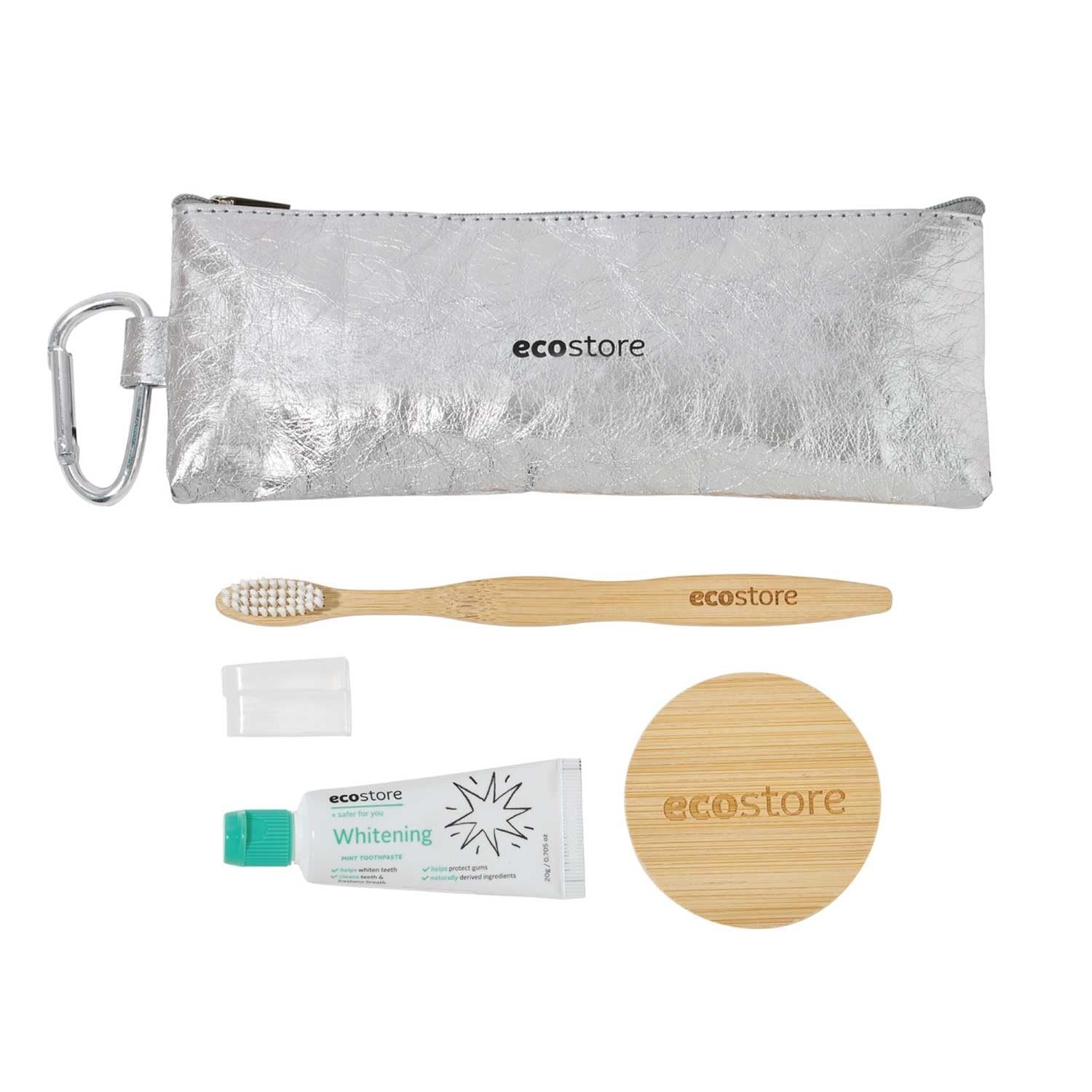 ecostore Travel Set with Whitening Mini Toothpaste and Toothbrush