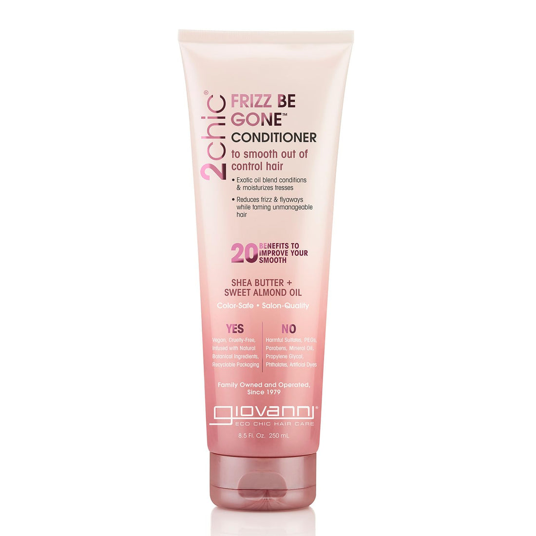 Giovanni 2chic Frizz Be Gone Conditioner 250mL for Damage Care and Shine