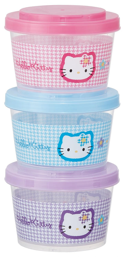 Skater Food Storage Containers Set 240ml Hello Kitty Design