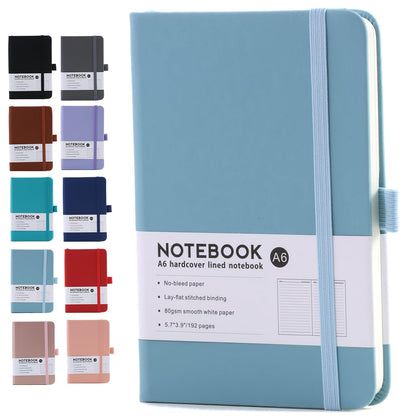 Astro A6 Notebook Light Blue with Cover and Pen Holder