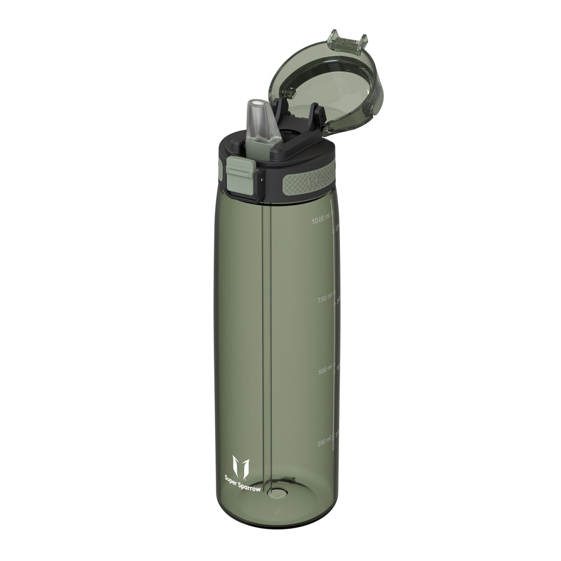 Super Sparrow 1L Water Bottle with Straw BPA-Free Tritan Design