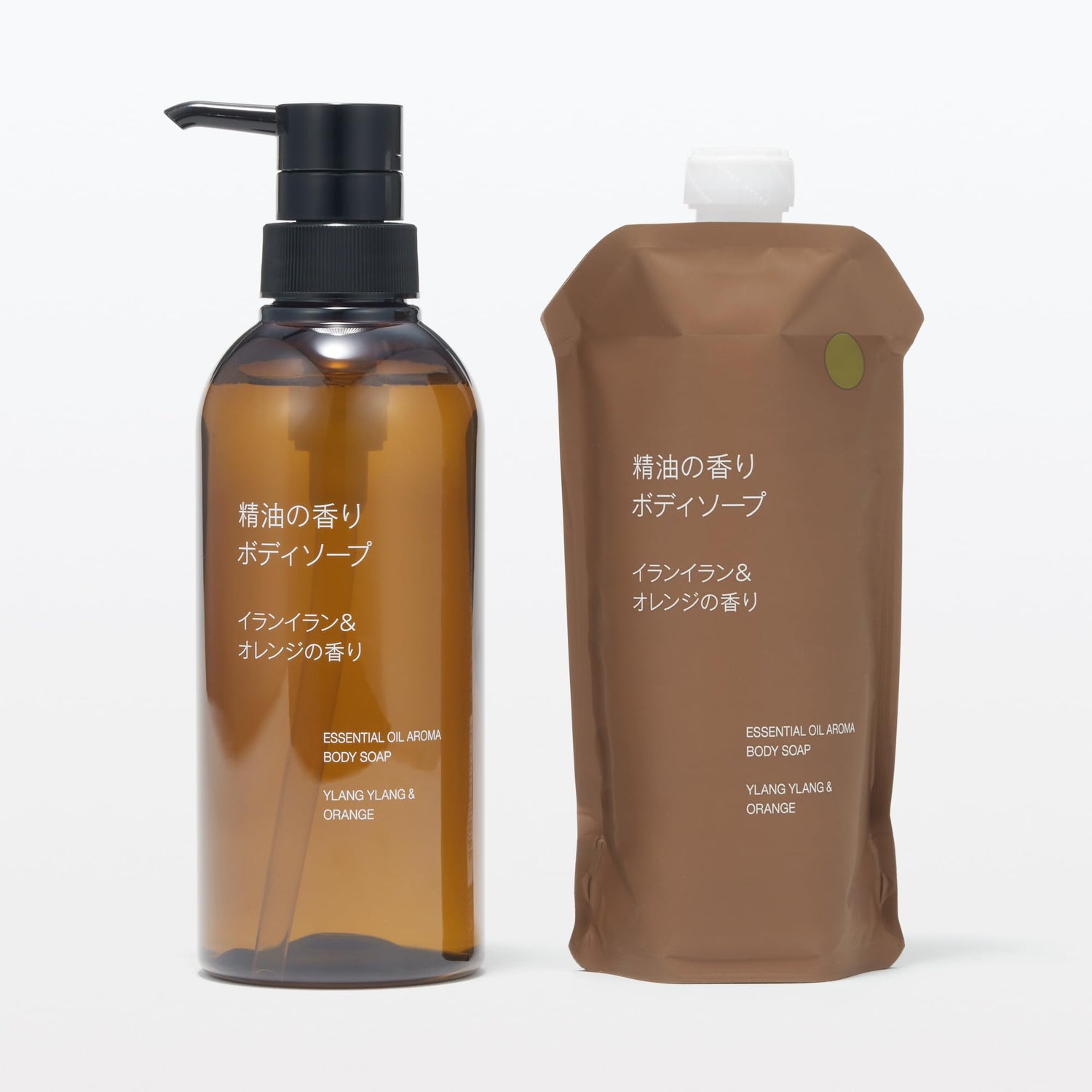 Mujirushiryouhin Body Soap Ylang Ylang and Orange 340mL Refill
