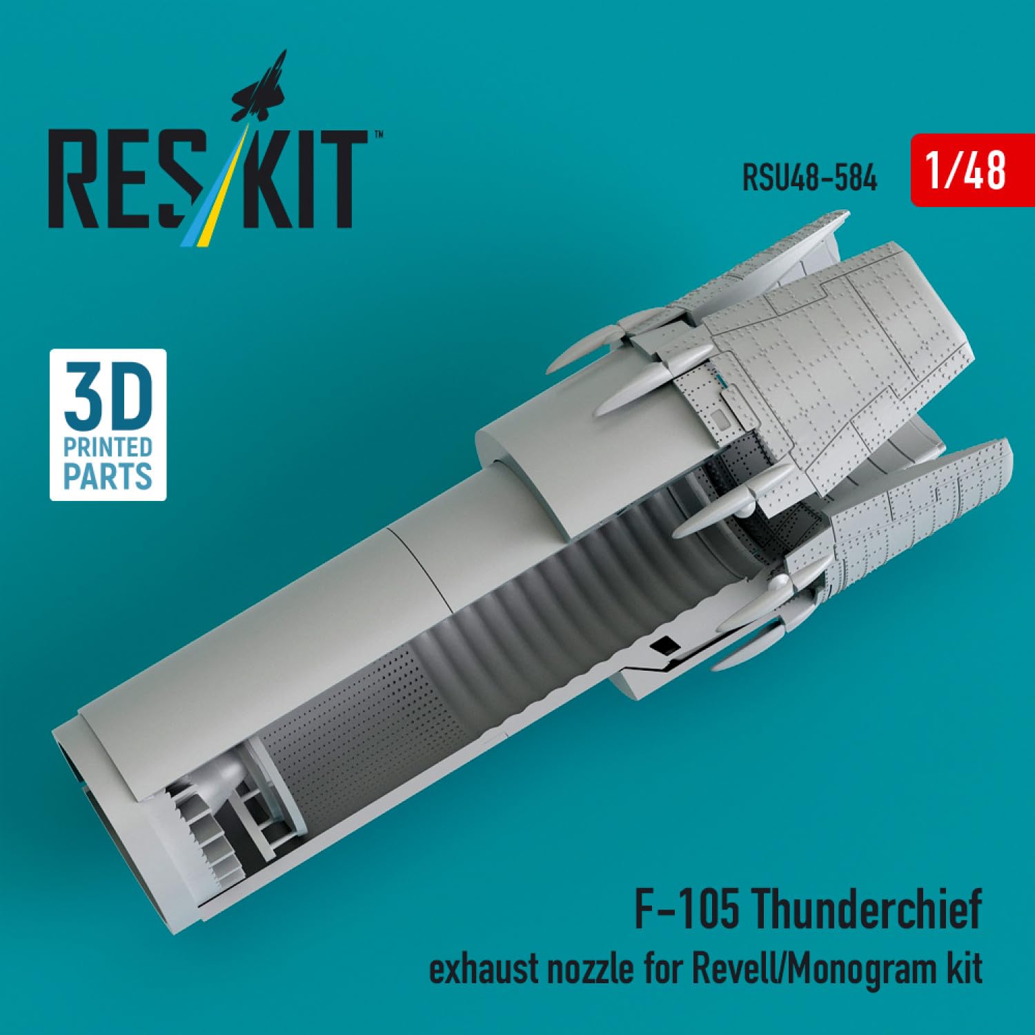 Reskit 1/48 F-105 Thunderchief Afterburner Parts for Model Kits