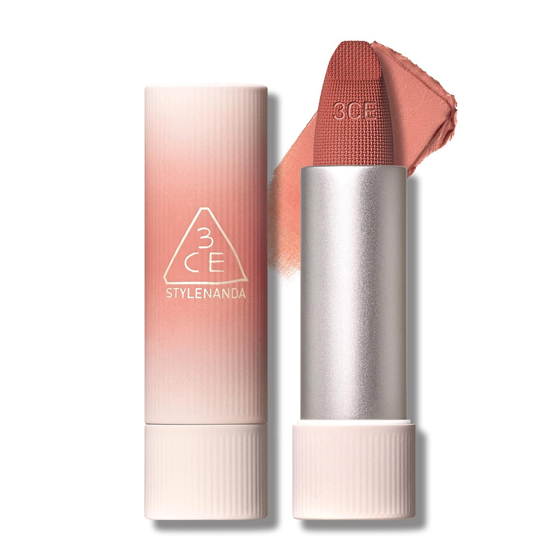 3CE Cashmere Hug Lipstick 01 Oats - Creamy Lip Color