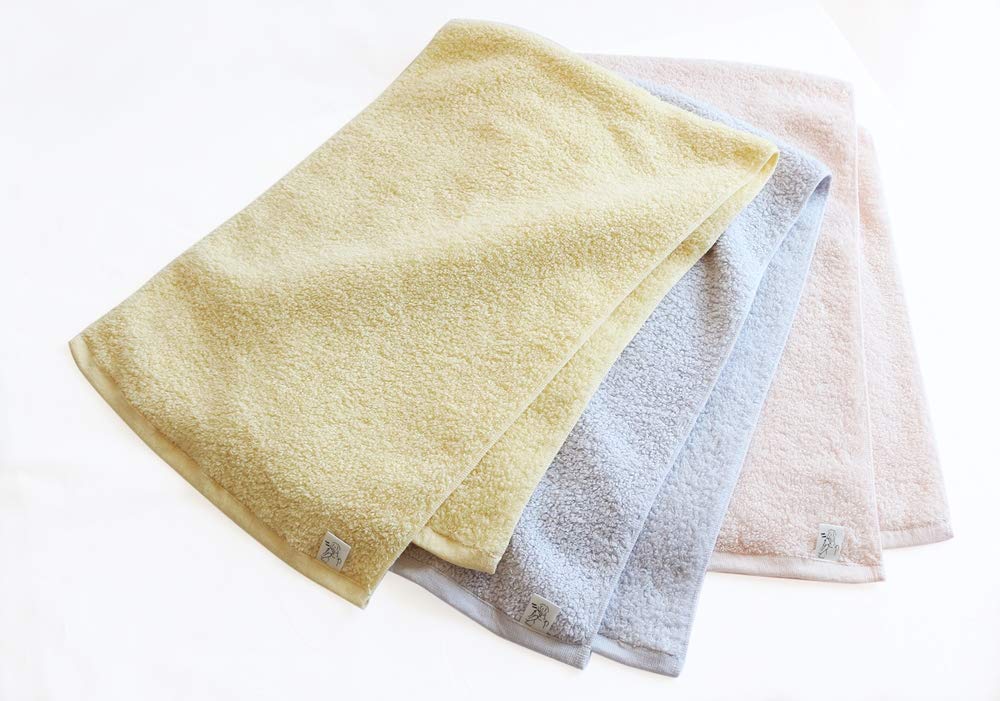 Oboro Towel Hair Drying Towel Botanical Blue for Gentle Care