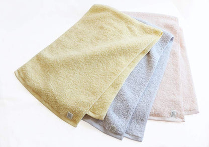 Oboro Towel Hair Drying Towel Botanical Blue for Gentle Care