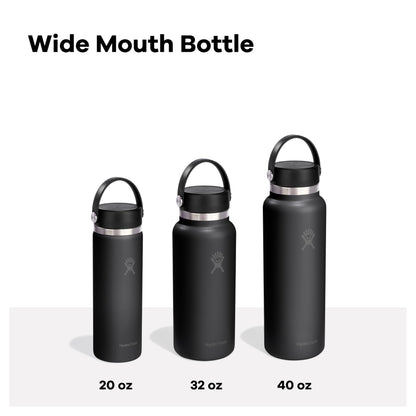 Hydro Flask Wide Mouth 20oz Water Bottle in Shale Grey