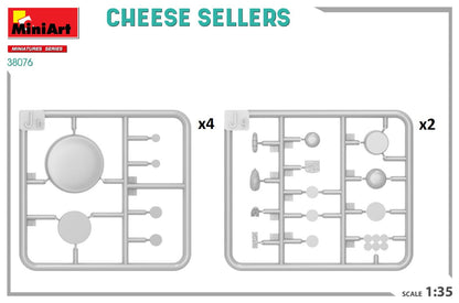 Miniart 1/35 Cheese Seller Set Plastic Model Kit