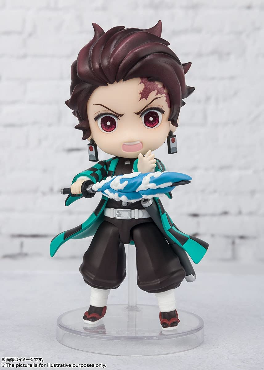 TAMASHII NATIONS Figuarts mini Demon Slayer Tanjiro Kamado PVC Figure 90mm