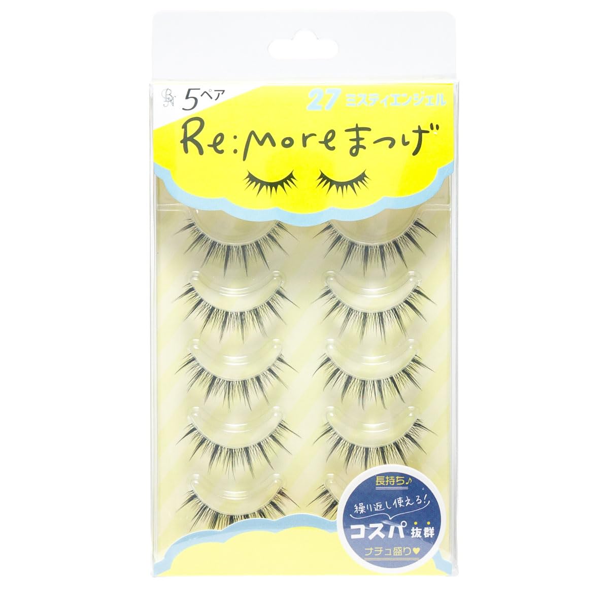 BN Rimora Eyelashes RRME-27 Misty Angel 5 Pairs