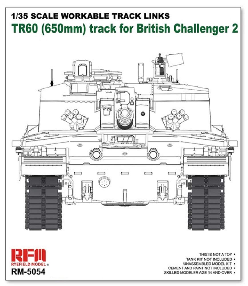 Rai Field Model 1/35 Challenger 2 Movable Track Set for Model Kits