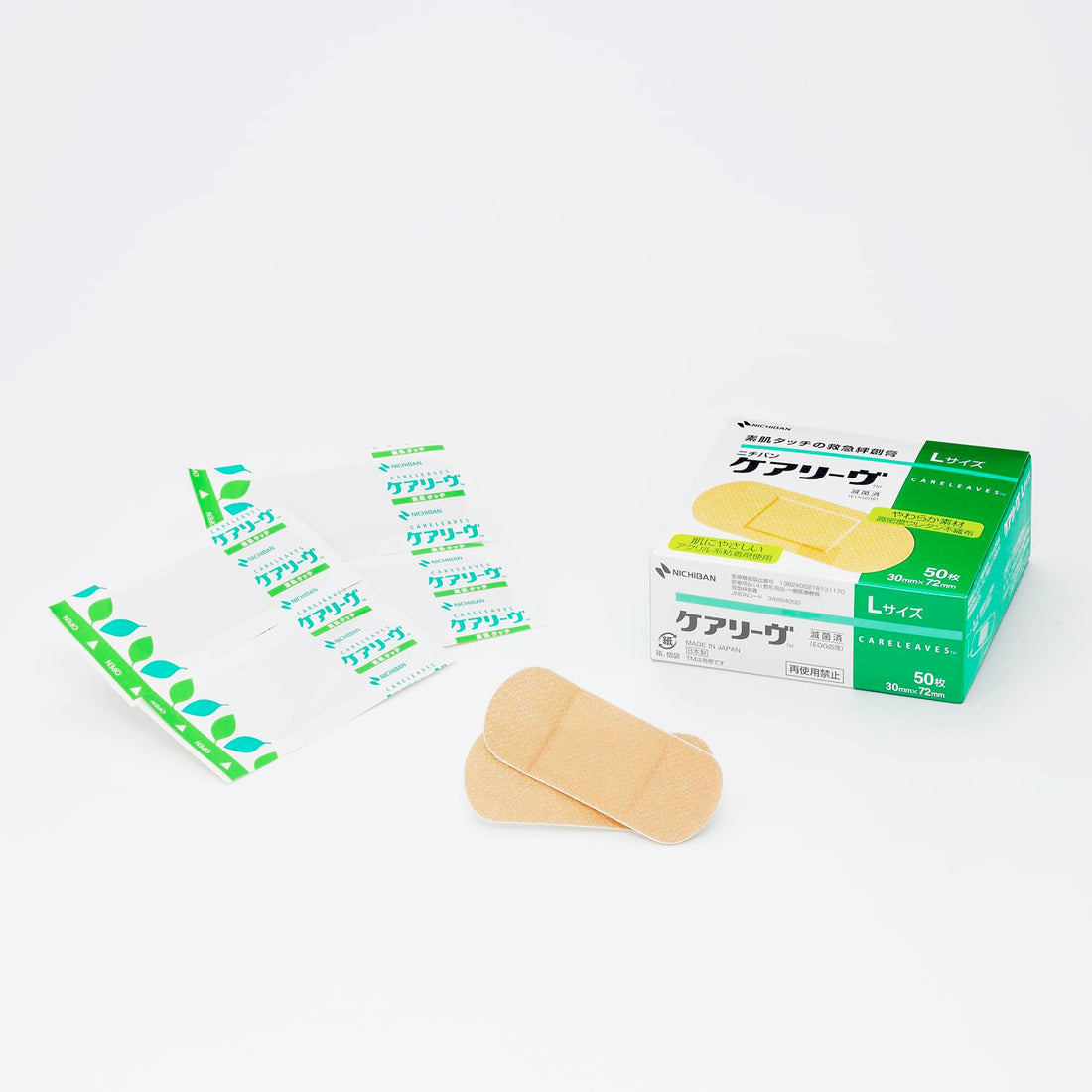 NICHIBAN Care Leave L Size 30x72mm 50 Sheets for Everyday Use