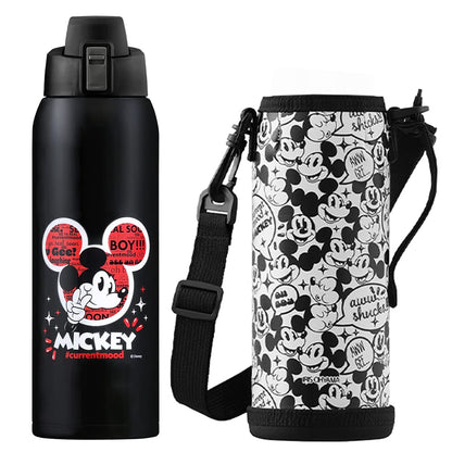 IRIS OHYAMA Kids Water Bottle 1000ml with Mickey Design