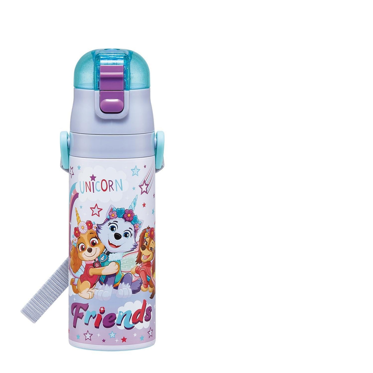 Skater Kids Water Bottle 470ml Unicorn Design for Girls