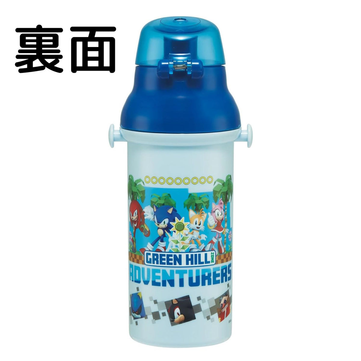 Skater Kids Water Bottle 480ml One-Touch Design Made in Japan