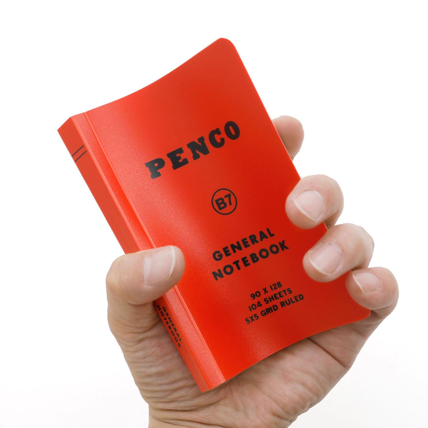 HIGHTIDE Soft PP Notebook B7 Black for Everyday Use