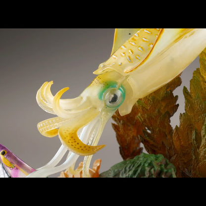 KAIYODO STRIKE FANTASY Aori Ika 100mm Non-Scale Painted Figure