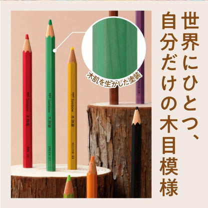 Tombow Colored Pencils Wood Story 12 Colors Hexagonal Design