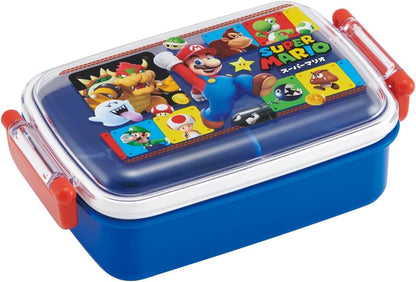 Skater Lunch Box for Kids 450ml with Dome Lid Featuring Super Mario