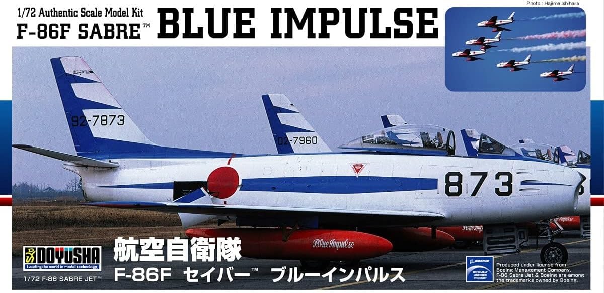 DOYUSHA 1/72 Scale F-86F Sabre Blue Impulse Model Kit