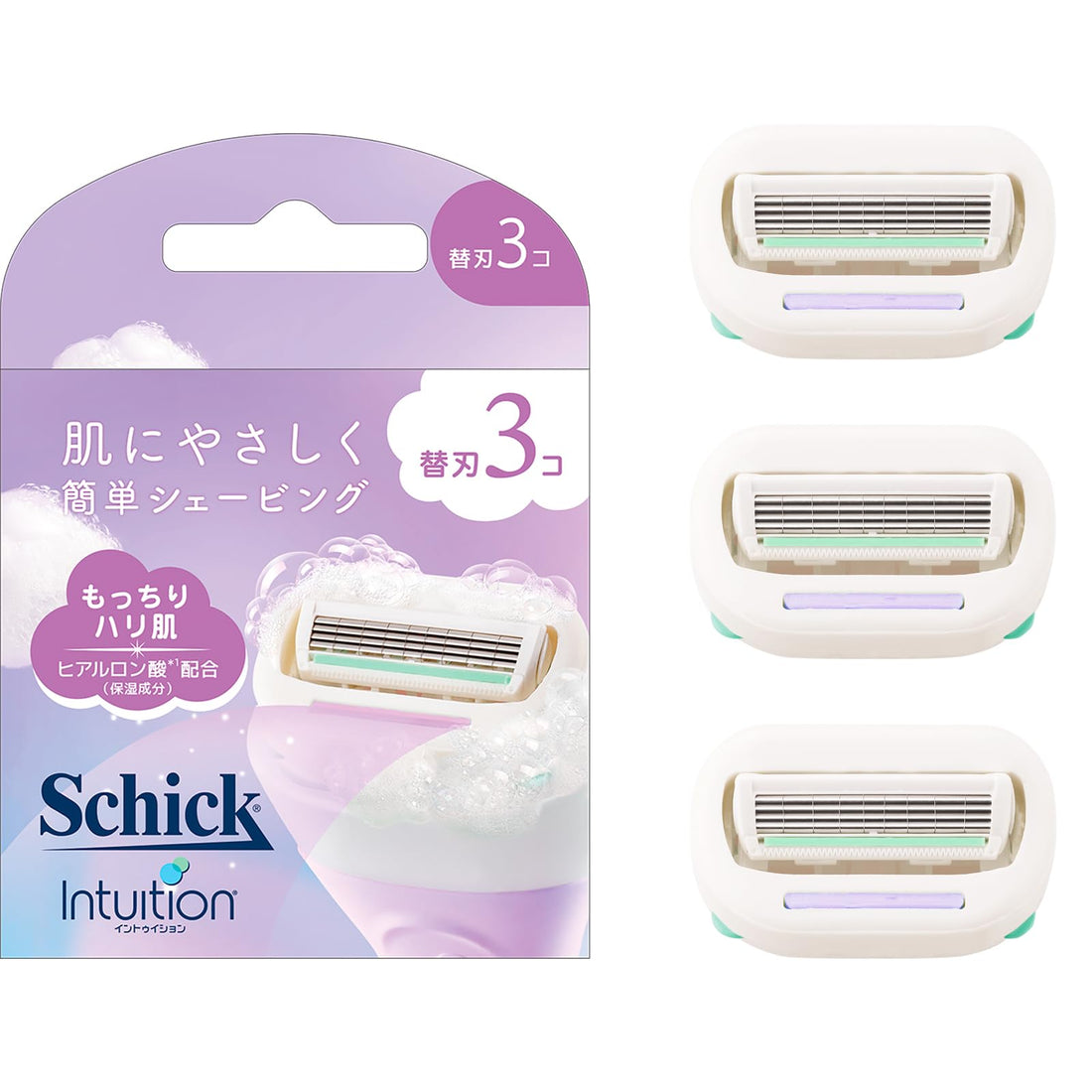 Schick Intuition Moisturizing Razor Blades for Women 3 Count