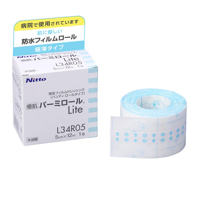 Nitoms Permi Roll Lite Waterproof Film 5cm x 12m for Gentle Skin Care