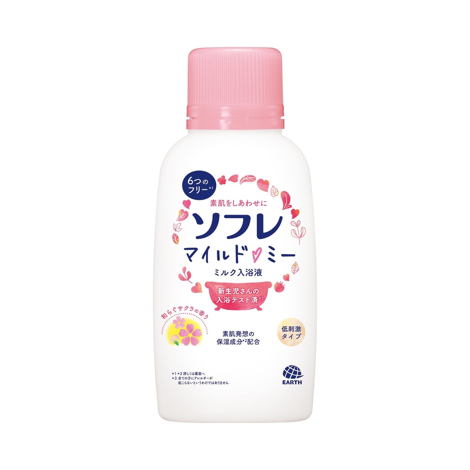 Sofure Mild Me Milk Bath Liquid 720ml with Soothing Cherry Blossom Scent
