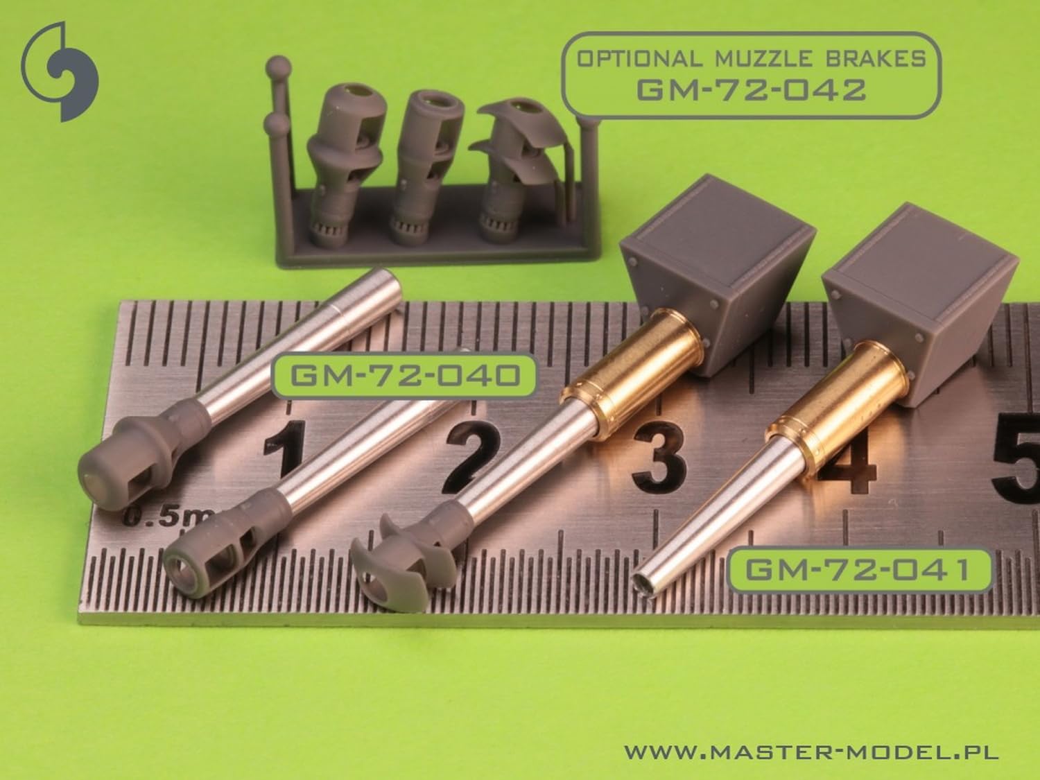 Master 1/72 Scale Model Parts for WW2 German 10.5cm StuH 42 Gun