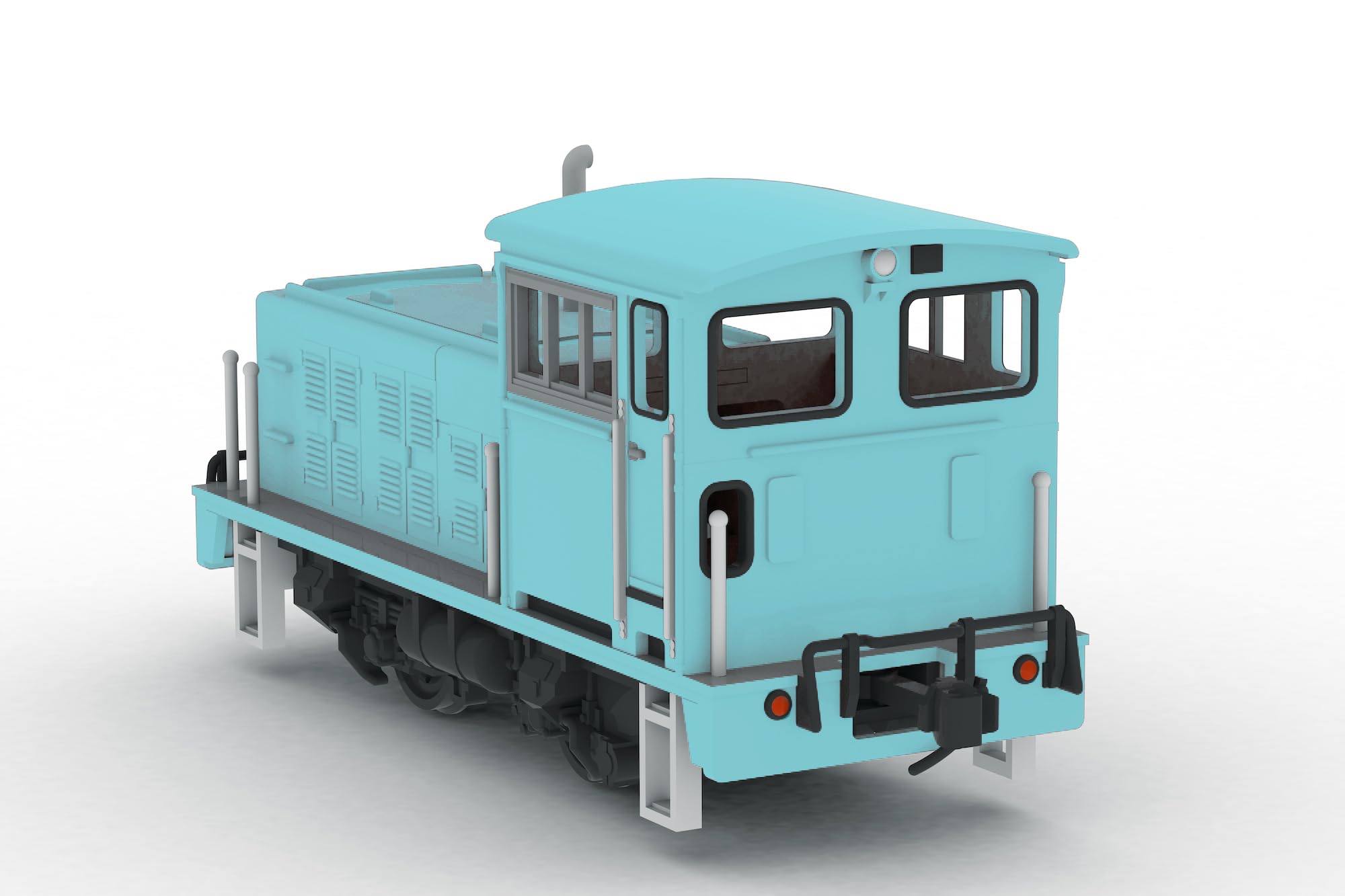 Plum 1/80 Scale Model Blue Locomotive Plastic Kit