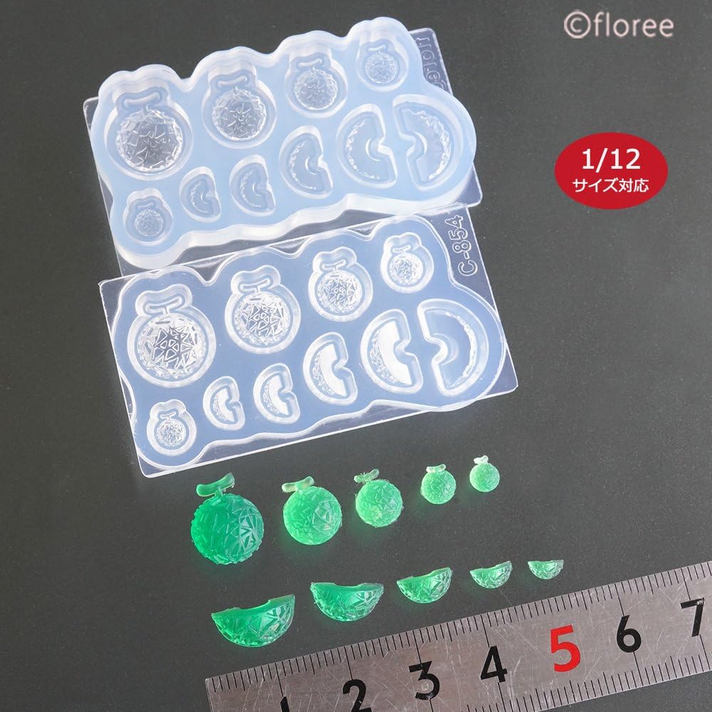 Kameshima Soft Mold Melon Gummy Silicone Molds for 1/12 Scale Models