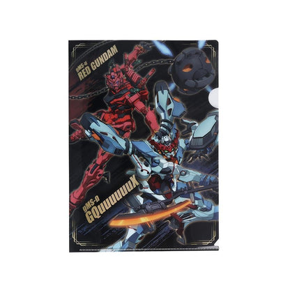 Sun-Star Stationery Gundam GQuuuuuuX Clear File Featuring Ziegax and Red Gundam